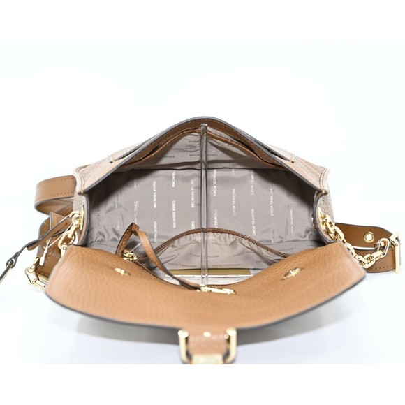 MICHAEL KORS COOPER Large School Satchel Leather Luggage Brown NWT $378 - Picture 6 of 8